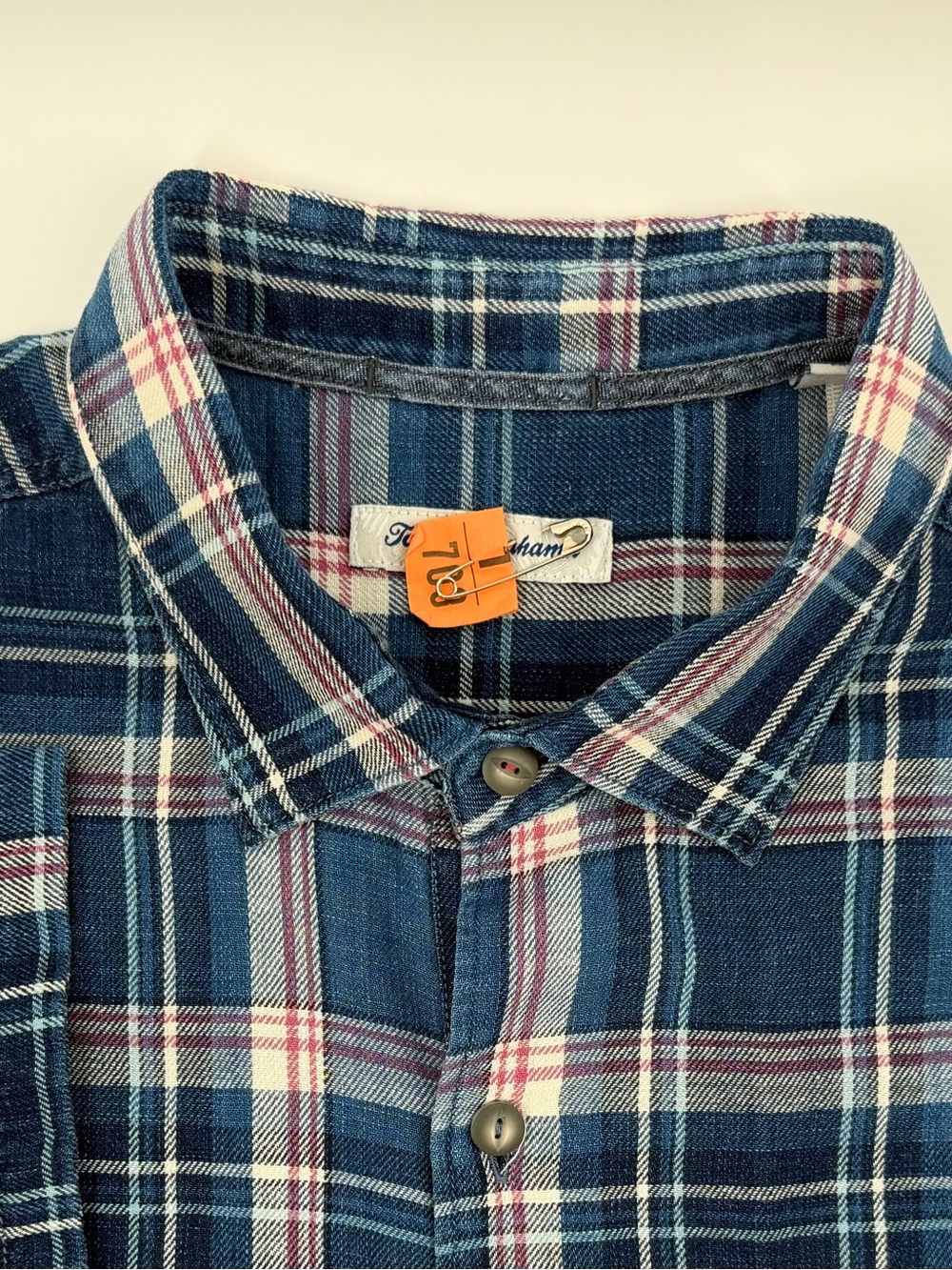 Blue Plaid Button-Down short sleeve Shirt Tommy Bahama Men’s L